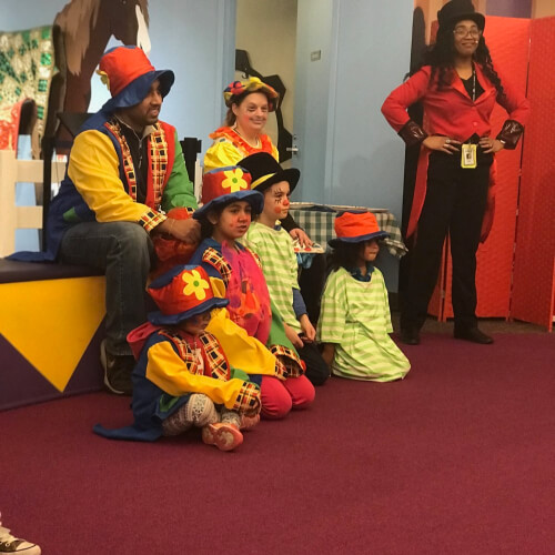 Parv with kids
