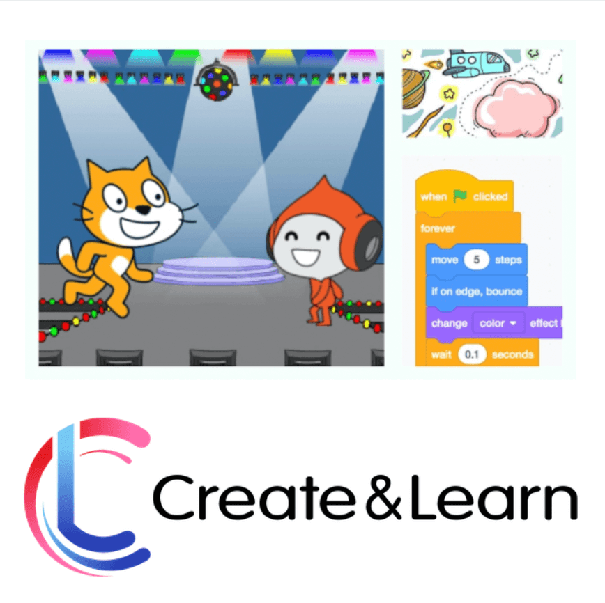 create and learn logo