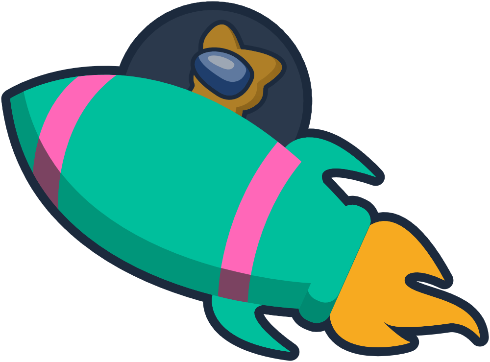 Nym flying in space