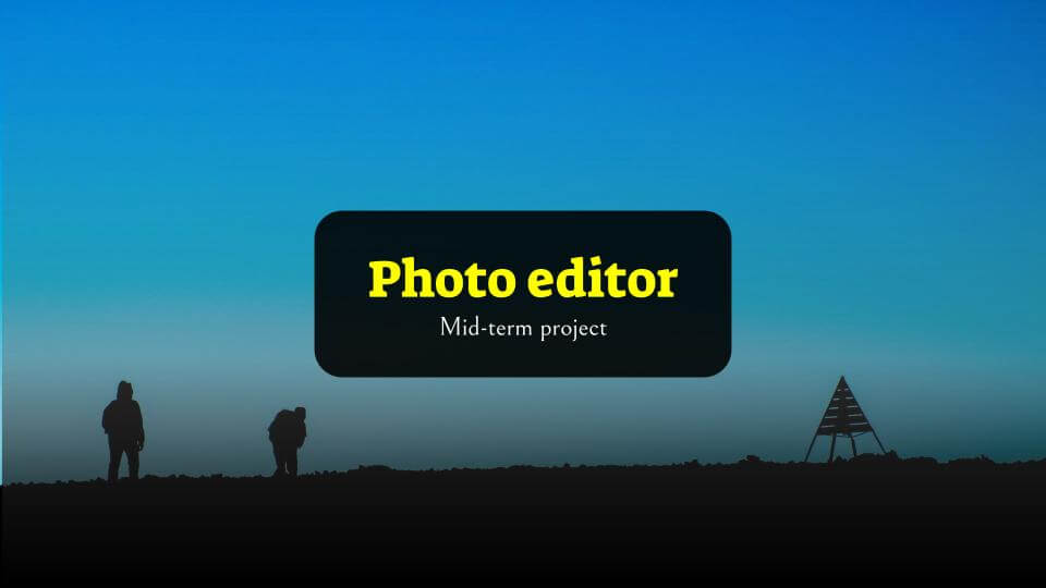 Photo Editor I - Mid-Term Project