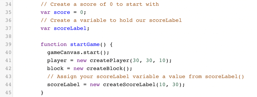 JavaScript Games Step 10.1