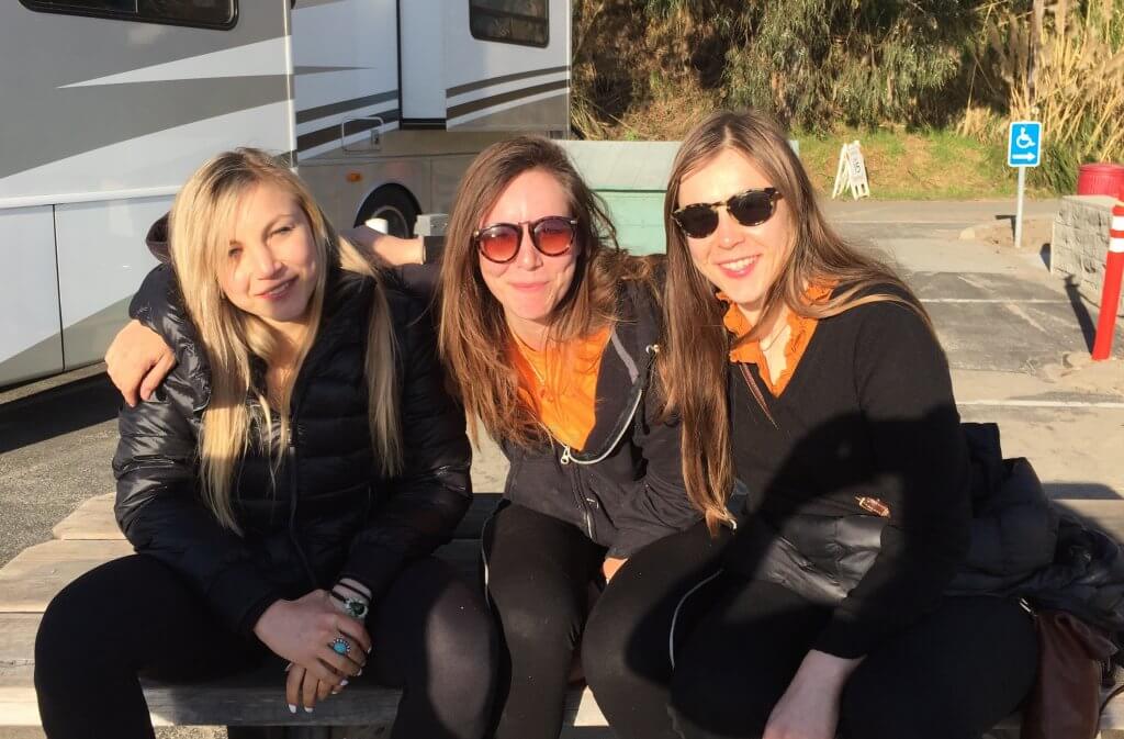 Greer with friends