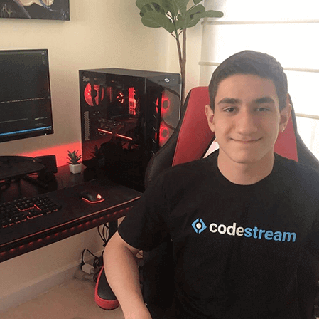 Charlie, coding for high school students