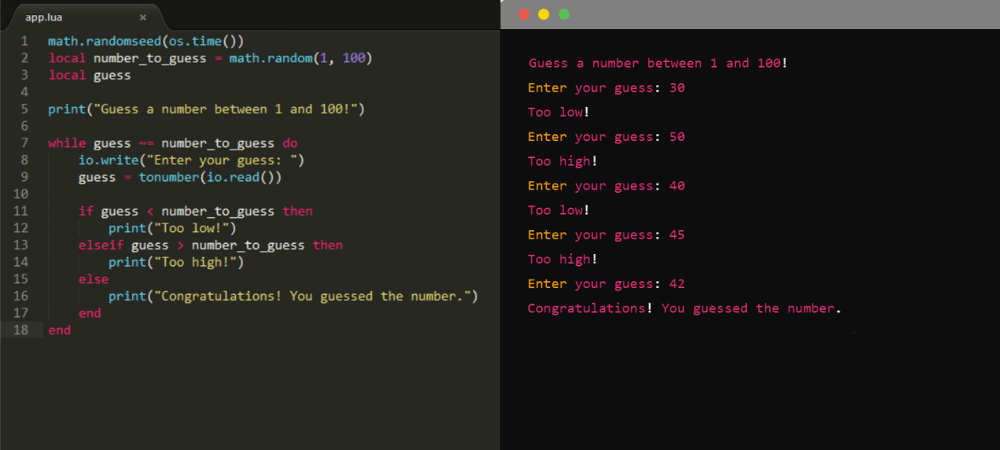 How to code a game in lua