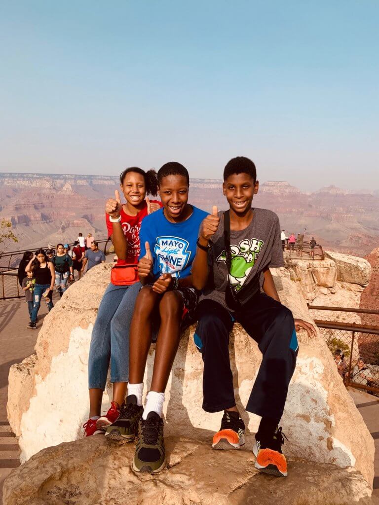 Bryant family at the Grand Canyon
