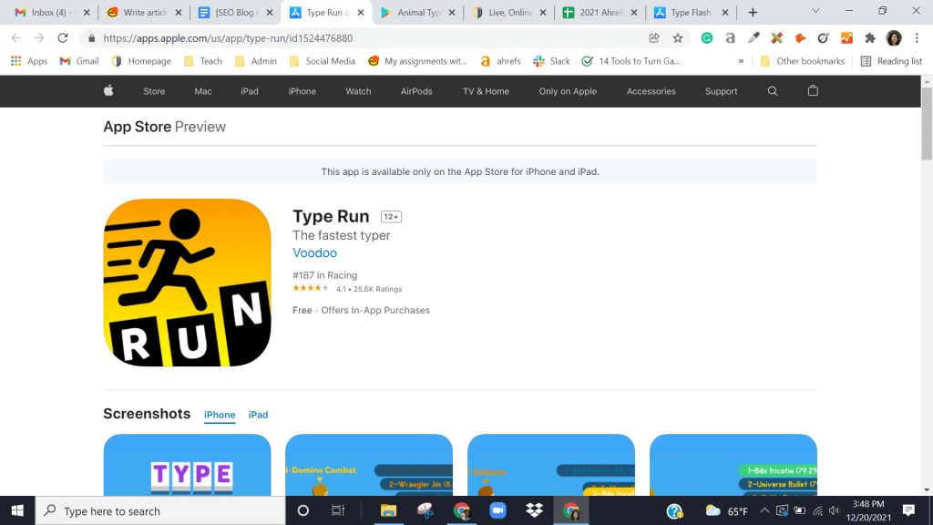 Type speed race for Android - Free App Download