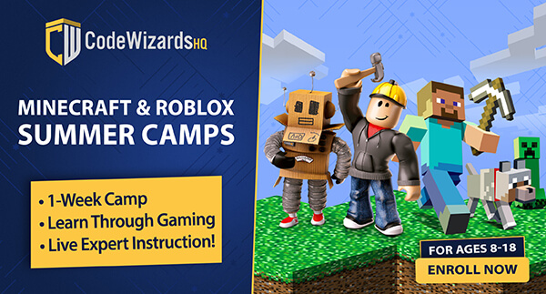 Roblox Camp for Kids, Live, Online for Ages 8-13