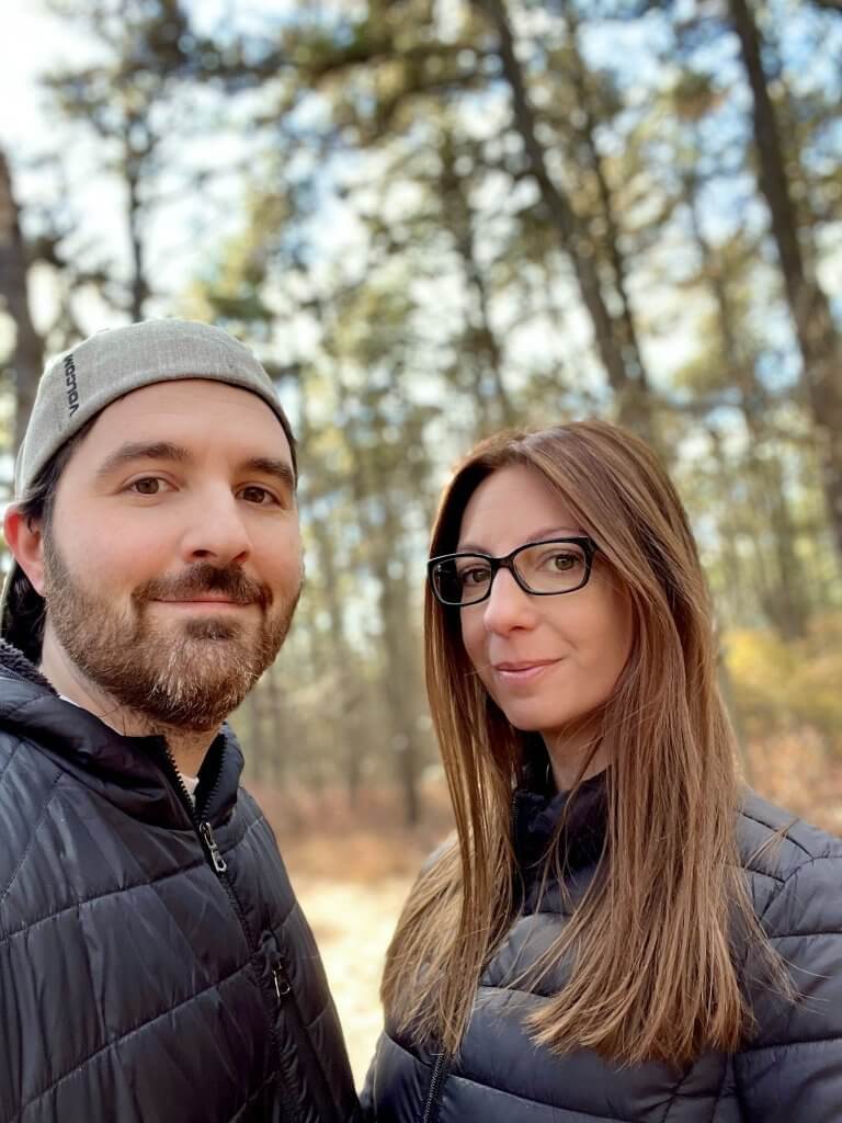 Mike and his wife hiking