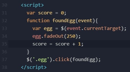 Easter JavaScript Tutorial Step 5
