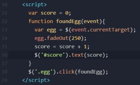 Easter JavaScript Tutorial Step 6