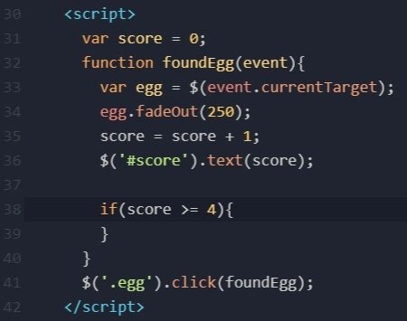 Easter JavaScript Tutorial Step 7