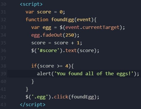 Easter JavaScript Tutorial Step 8