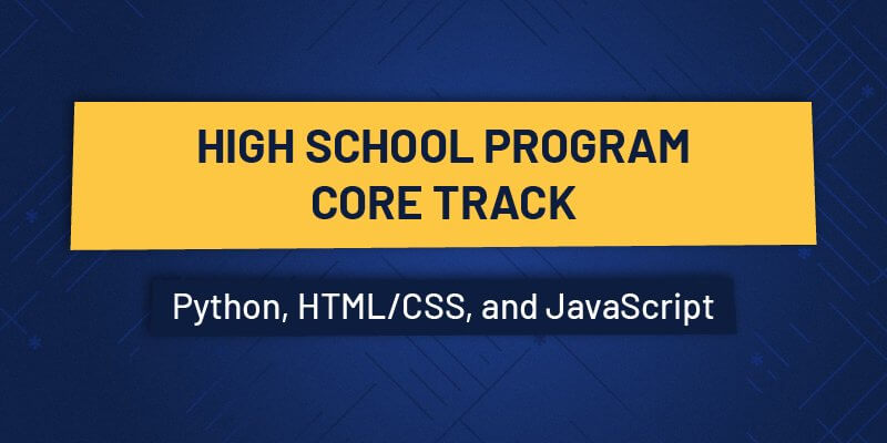 Coding class option, high school core track