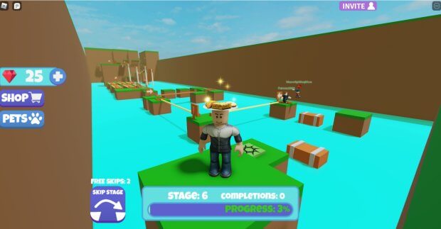 roblox obby with cowboy character