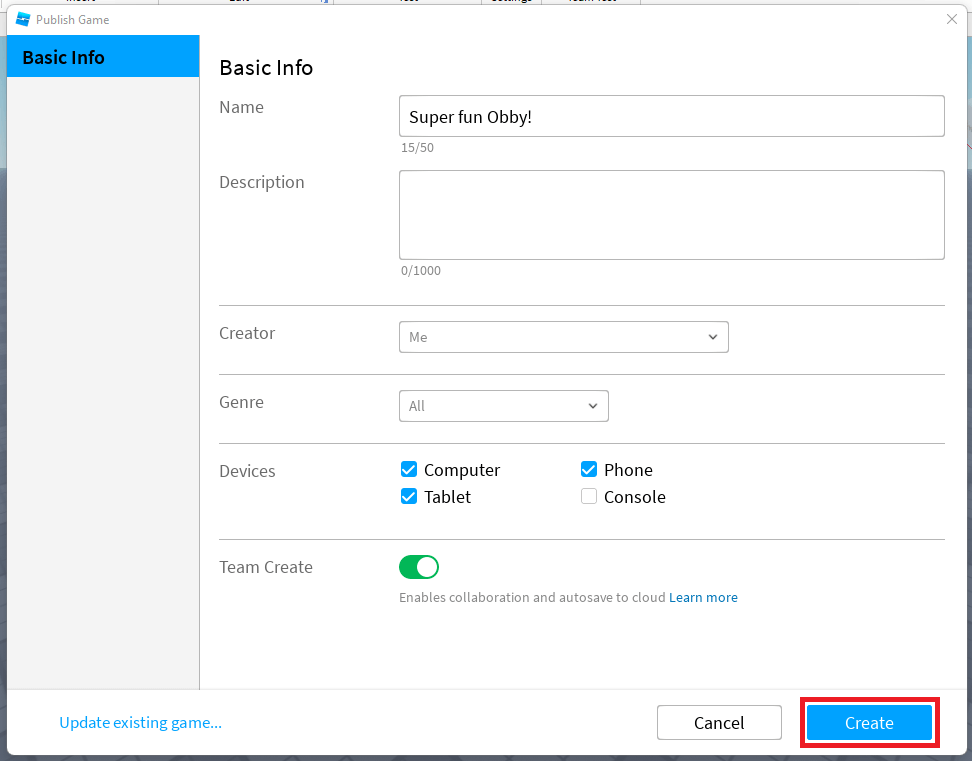 How to Publish a Roblox Game in 2023