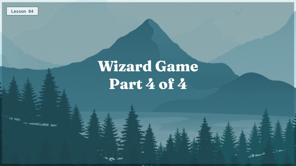Capstone 1 Wizard Game Pt 4