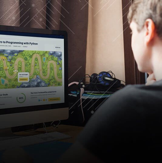 High school boy in codewizardshq platform