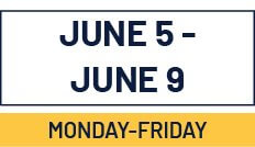 Summer coding camp schedule graphic