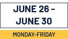 Summer coding camp schedule graphic