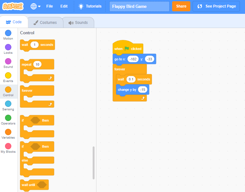 ITCH code - Flappy Bird☺️ Scratch 3.0 Tutorial: How to Make a