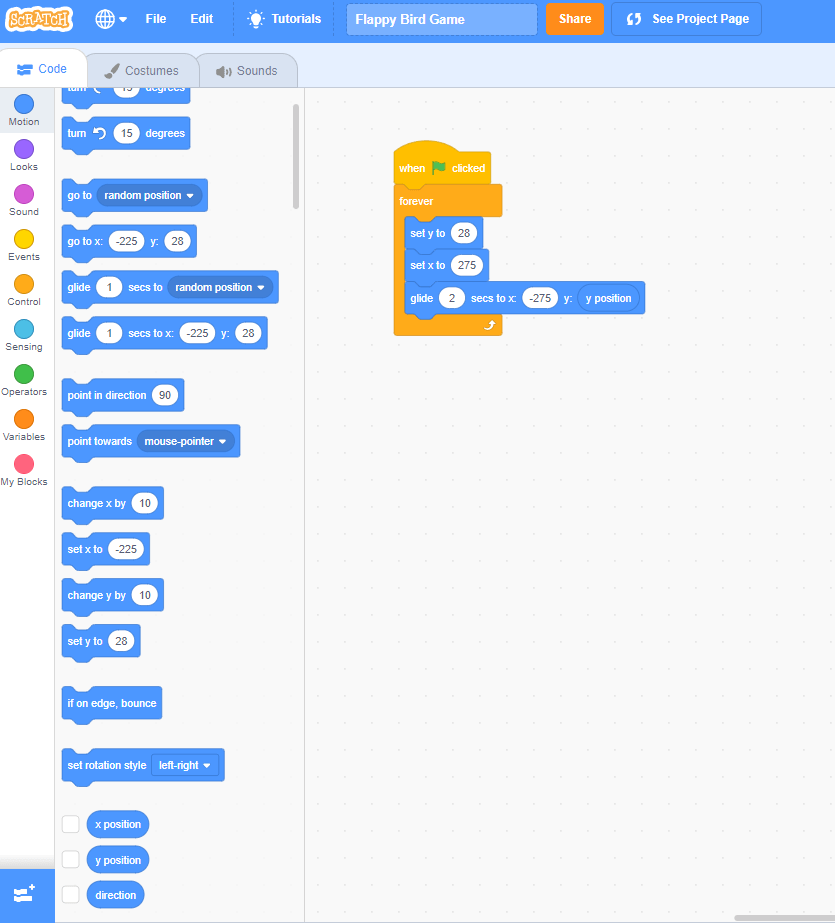 Scratch 3.0 Tutorial: How to Make a Flappy Bird Game in Scratch