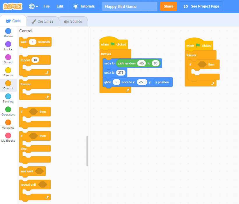 How to Make Flappy Bird in Scratch (And Play It With a Banana!) : 6 Steps -  Instructables