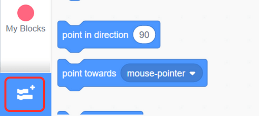 My blocks, Getting started with Scratch, Scratch