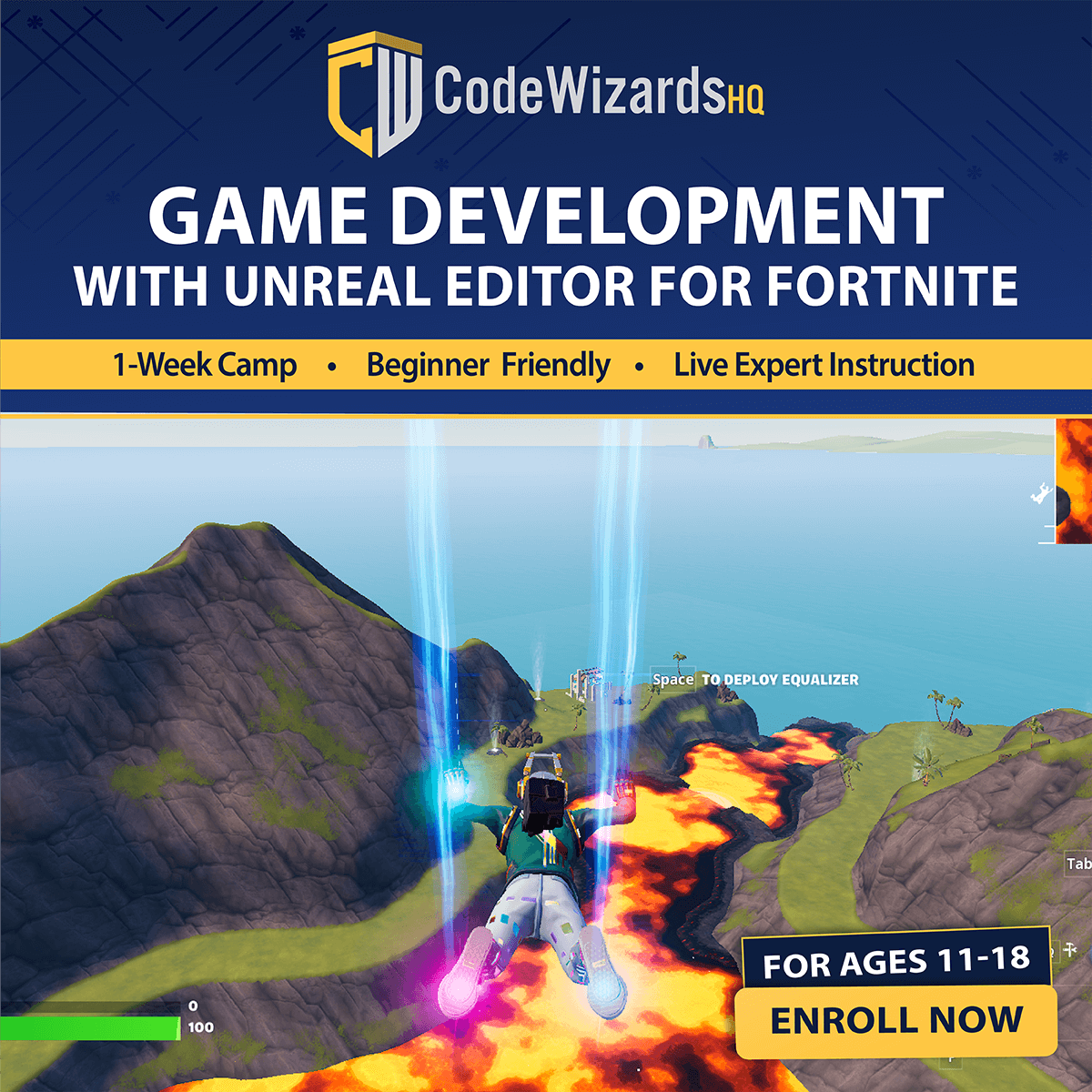Fortnite summer camp graphic