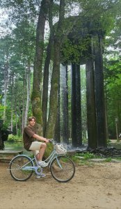Nathan on bike
