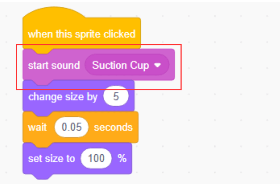 start sound block