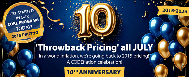 10th anniversary throwback pricing