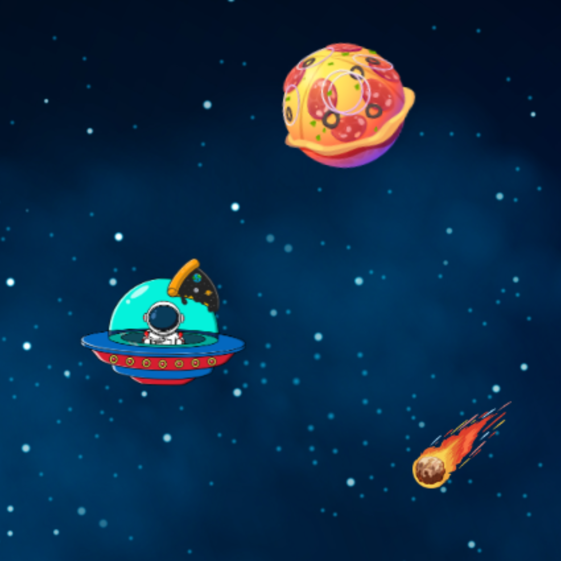 Pizza galaxy game