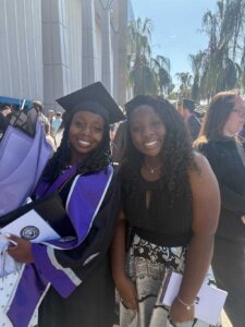 Zee at college graduation